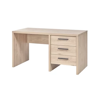 viola bureau castella hout imitatie 3 laden gesloten kitverpakt