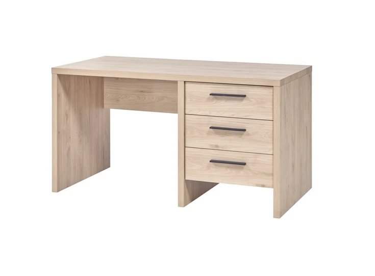 viola bureau castella hout imitatie 3 laden gesloten kitverpakt