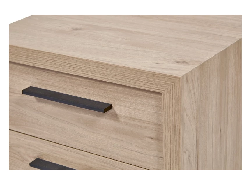 nachttafel viola castella houtimitatie bauwens slaapkamer nachtkastje detail nachtkast