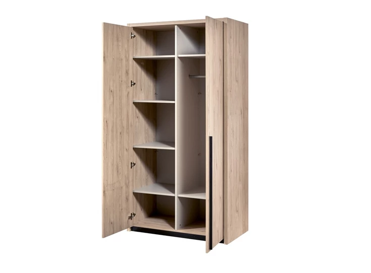 viola draaideurkast 2 deuren castella imitatiehout deuren open