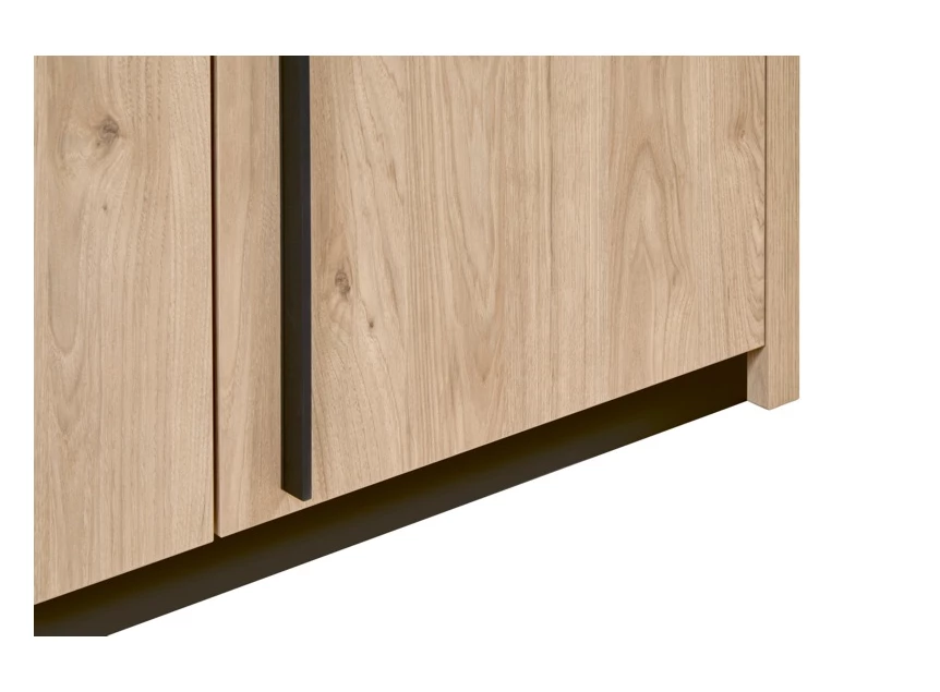 viola draaideurkast 3 deuren castella imitatiehout deuren detail