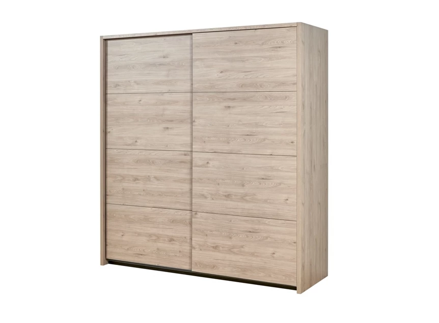 viola schuifdeurkast 2 deuren vol 200cm slaapkamer kledingkast castella imitatiehout gesloten