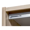 viola schuifdeurkast 3 deuren 250cm slaapkamer kledingkast castella imitatiehout detail rail