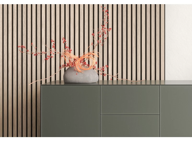 Detail Barkast Side mat glas poot Blade Spectral