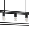 33684 hanglamp industrieel 5 lampen e27 luster eglo blackcrown promo zwart staal