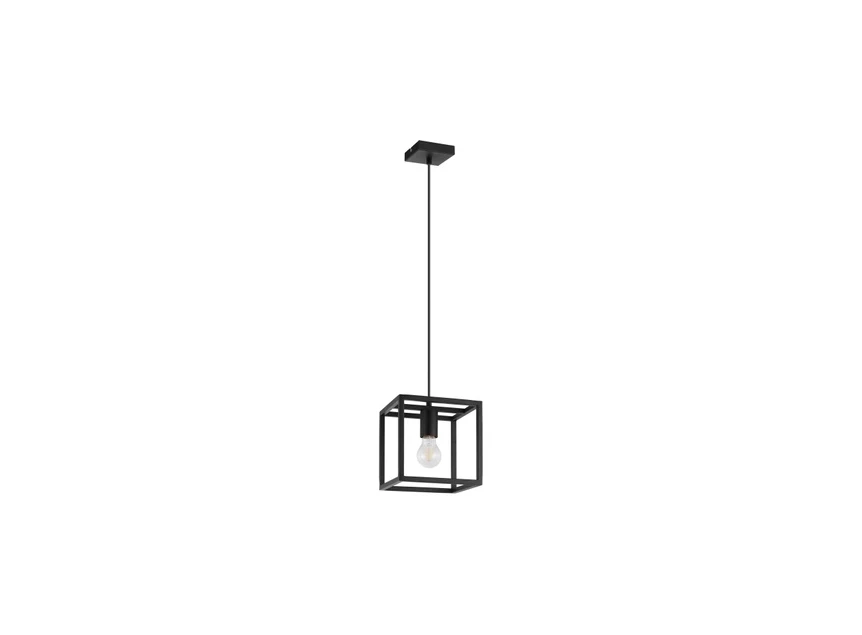 33686 1 lamp e27 luster eglo blackcrown promo zwart staal hanglamp industrieel