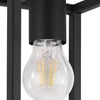 33688 plafonnière blackcrown industrieel modern eglo zwart staal promo budget plafondlamp