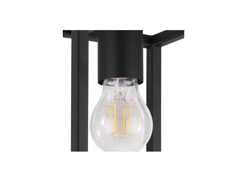 33688 plafonnière blackcrown industrieel modern eglo zwart staal promo budget plafondlamp
