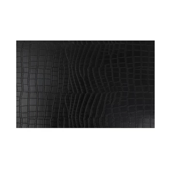 zwarte placemat krokodillenlook 30x45cm - bovenaanzicht