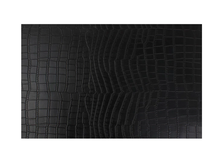zwarte placemat krokodillenlook 30x45cm - bovenaanzicht