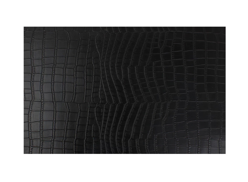 zwarte placemat krokodillenlook 30x45cm - bovenaanzicht