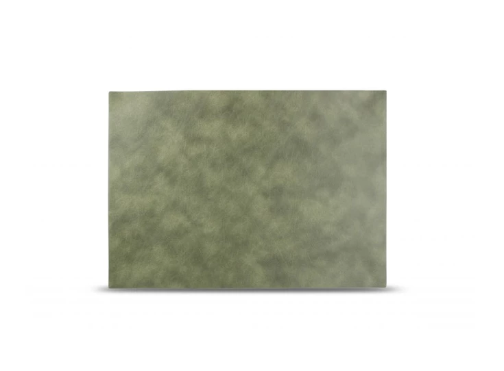 lederlook groene placemat Layer 43x30cm - bovenaanzicht