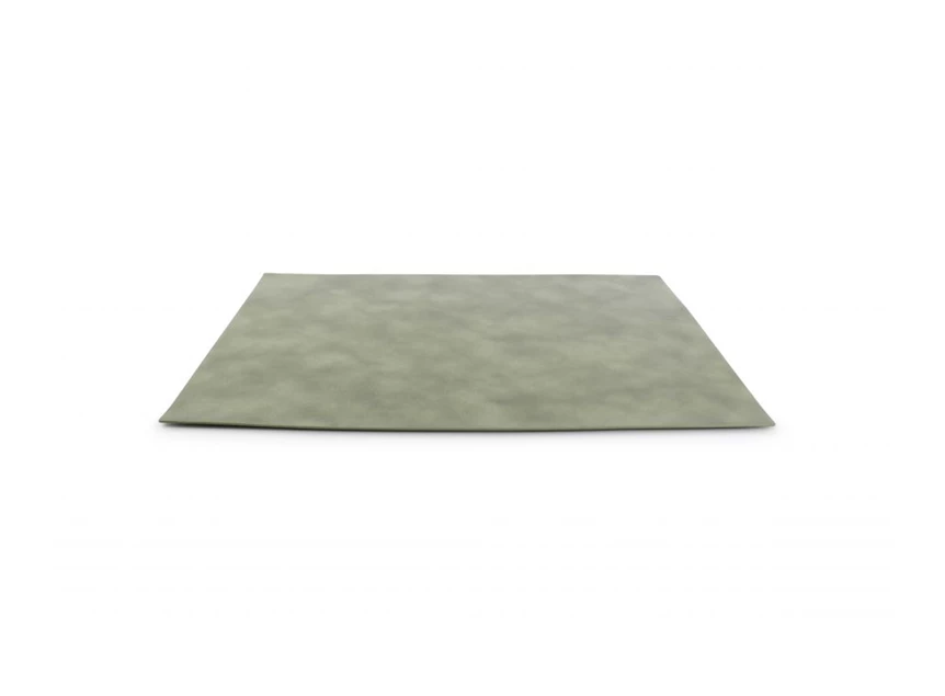lederlook groene placemat Layer 43x30cm - zijaanzicht
