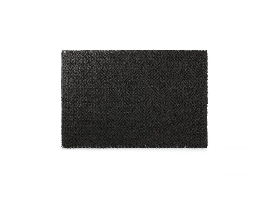 zwarte geweven placemat Tabletop 45x30cm - bovenaanzicht