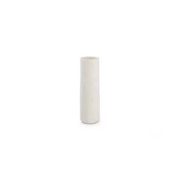 Witte cone vaas 10xH30cm vooraanzicht 820209 Salt en Pepper