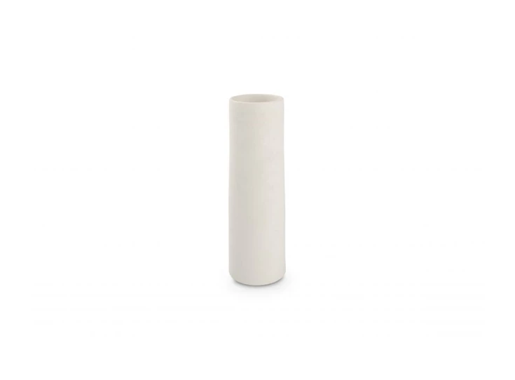Witte cone vaas 10xH30cm vooraanzicht 820209 Salt en Pepper
