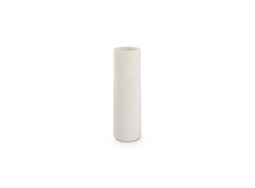 Witte cone vaas 10xH30cm  vooraanzicht 820209 Salt en Pepper