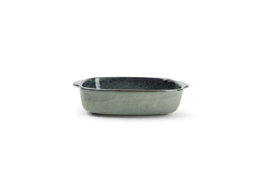 Meridian groen/blauw ovenschaal 32/25,5x20,5xH7cm  zijaanzicht  850618 Salt en Pepper