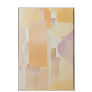 houten pastel canvas kader/ hout mix large - vooraanzicht