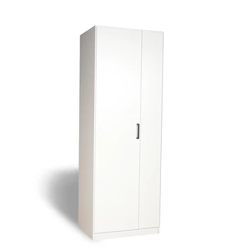 AG380.3555 Allrounder draaideurkast 2 deur alpen wit links schuin vooraanzicht gesloten