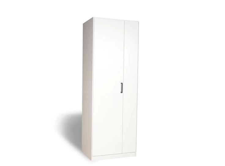 AG380.3555 Allrounder draaideurkast 2 deur alpen wit links schuin vooraanzicht gesloten