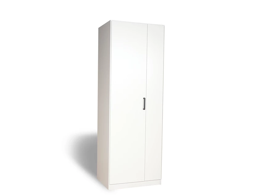 AG380.3555 Allrounder draaideurkast 2 deur alpen wit links schuin vooraanzicht gesloten
