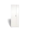 AG380.3555 Allrounder draaideurkast 2 deur alpen wit links vooraanzicht gesloten