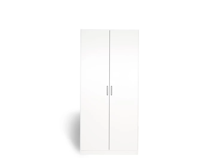 AG380.3730 Allrounder draaideurkast 2 deur alpen wit links vooraanzicht gesloten