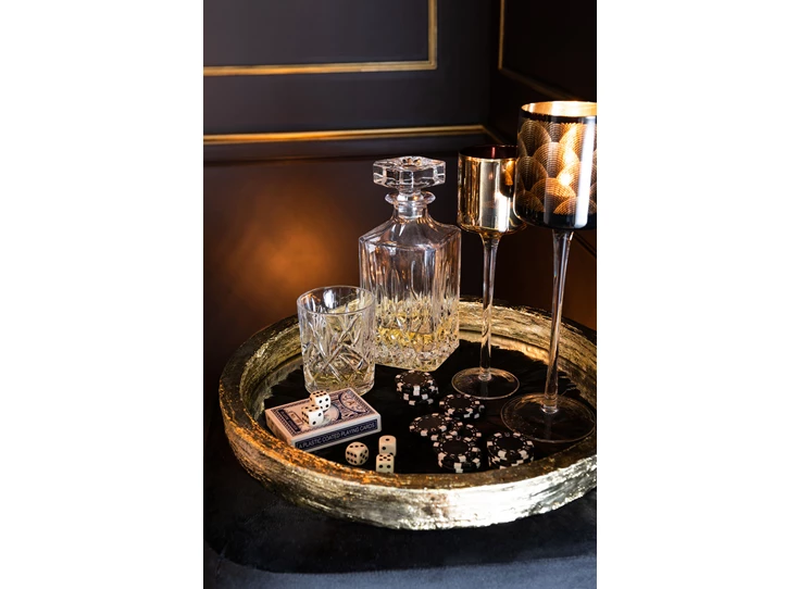 Karaf+Stop in geslepen glas- transparant- sfeerbeeld