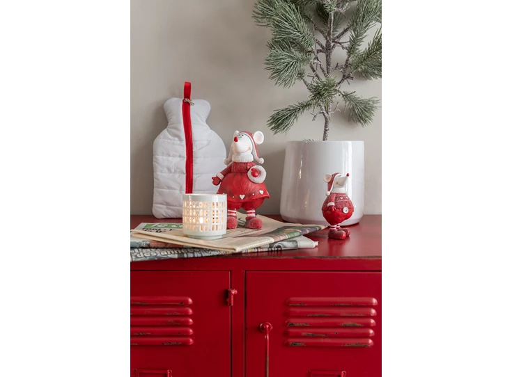 ronde keramieken bloempot- wit S- sfeerbeeld