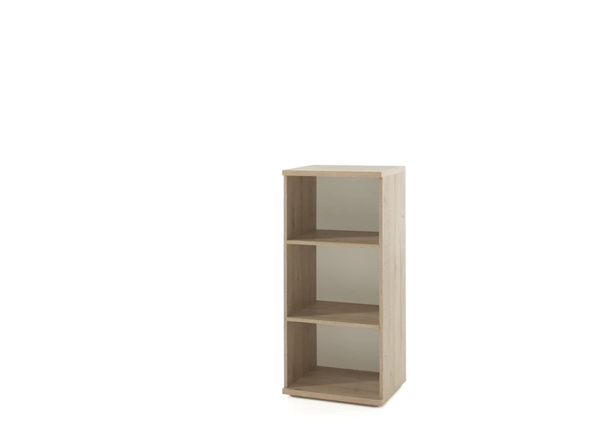 B Laag boekenrek 3 schappen eikenhout Largo