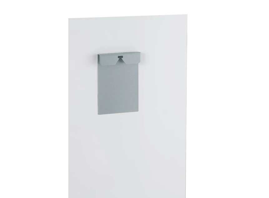 Wanddeco buffel sneeuw- getemperd glas- mix- ophangsysteem