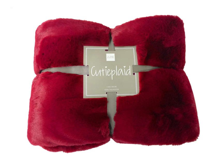 Plaid cutie- polyester- kerstrood- 88542