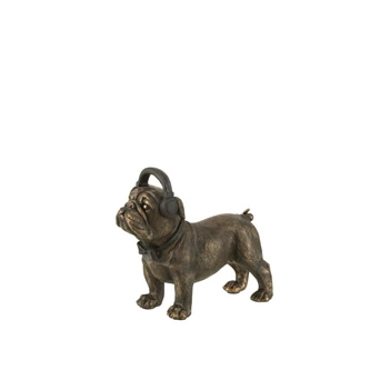 Bulldog koptelefoon- Poly- Donkerbruin S- 26453