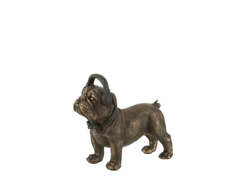 Bulldog koptelefoon- Poly- Donkerbruin S- 26453