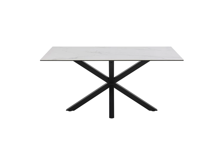 20854 heaven eettafel actona vooraanzicht wit keramiek 160x90cm