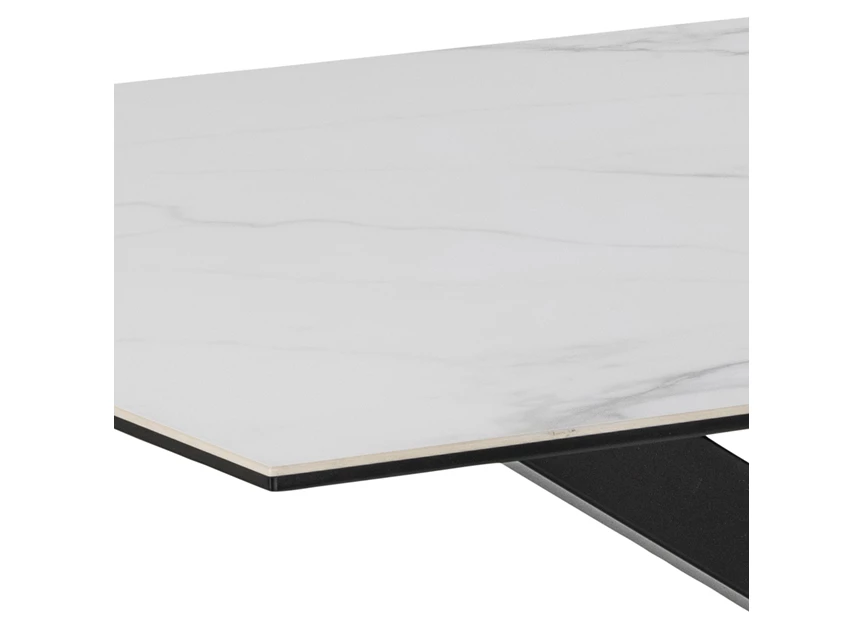 20854 heaven eettafel actona wit keramiek 160x90cm detail tafelblad
