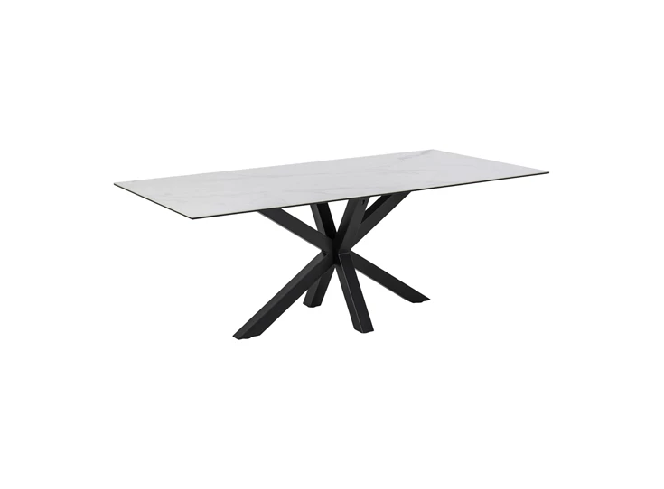 20303 heaven wit keramiek 200x100cm eettafel actona schuin aanzicht