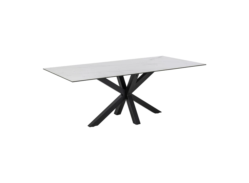 20303 heaven wit keramiek 200x100cm eettafel actona schuin aanzicht