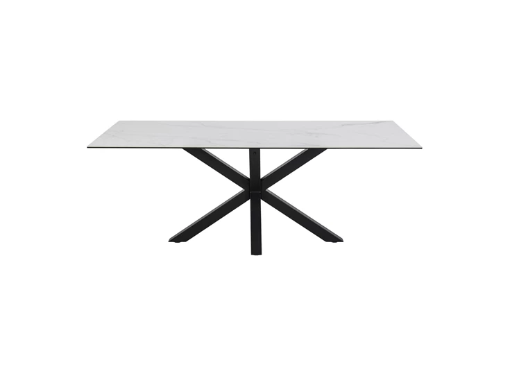 20303 heaven wit keramiek 200x100cm eettafel actona vooraanzicht