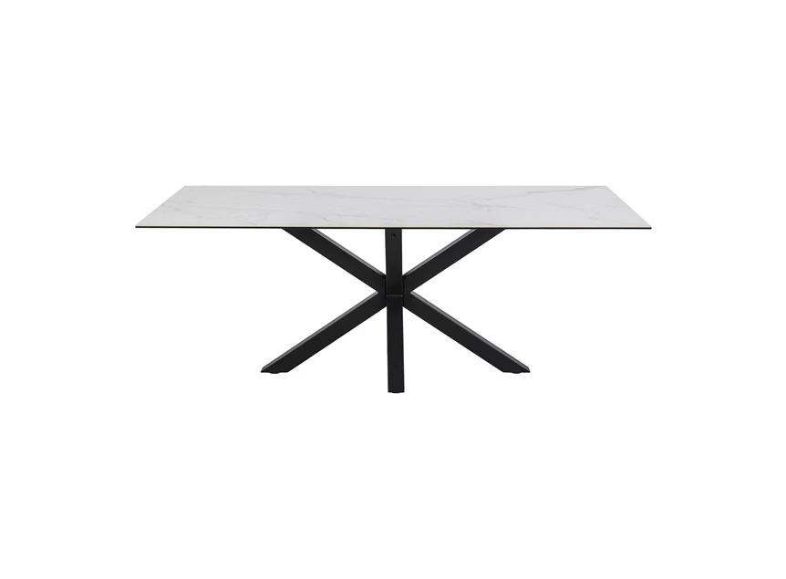 20303 heaven wit keramiek 200x100cm eettafel actona vooraanzicht