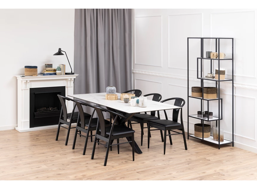 20303 heaven wit keramiek 200x100cm eettafel actona sfeerbeeld