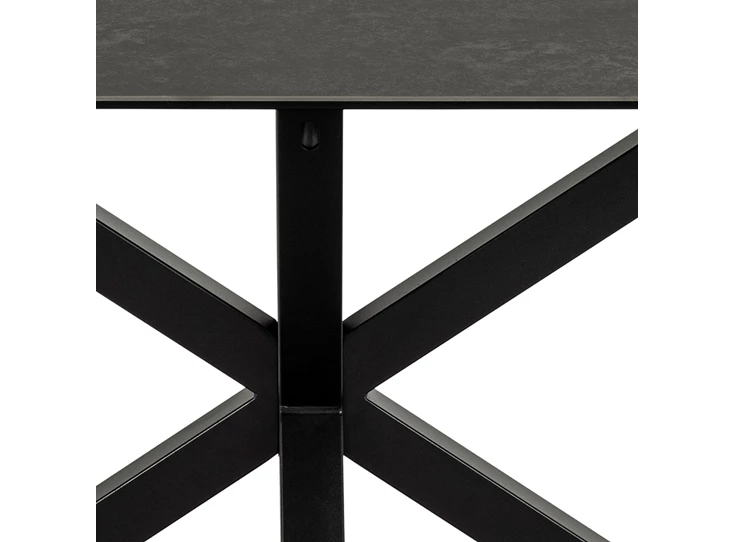 20855 heaven black metal actona eettafel fairbanks detail kruispoot