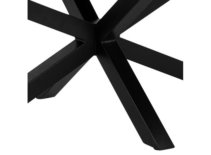 87423 heaven salontafel fairbanks black metal 130x70 actona detail kruispoot