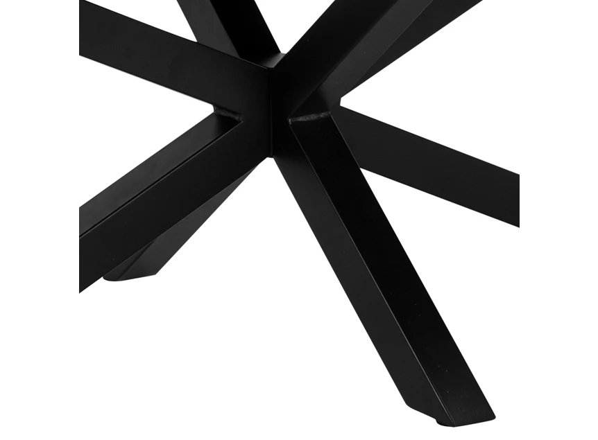 87423 heaven salontafel fairbanks black metal 130x70 actona detail kruispoot