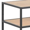 89492 console seaford zwart metaal naturel hout actona detail