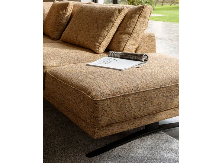 Open eiland Salon Zania 3,5-zit en lounge stof Passe Partout