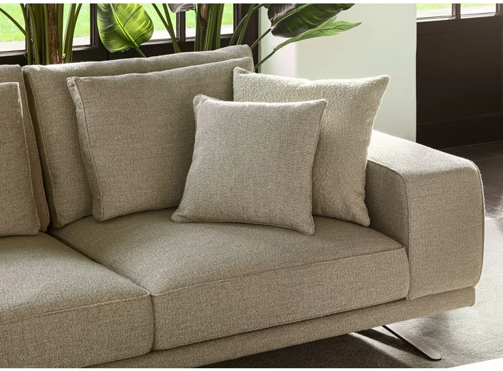 Zitkussens Salon Zania 3-zit en bob stof Passe Partout