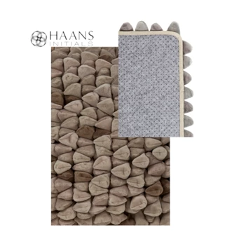 330-620-006 Haans Vloerkleed Pebble 300x200cm Zand Taupe