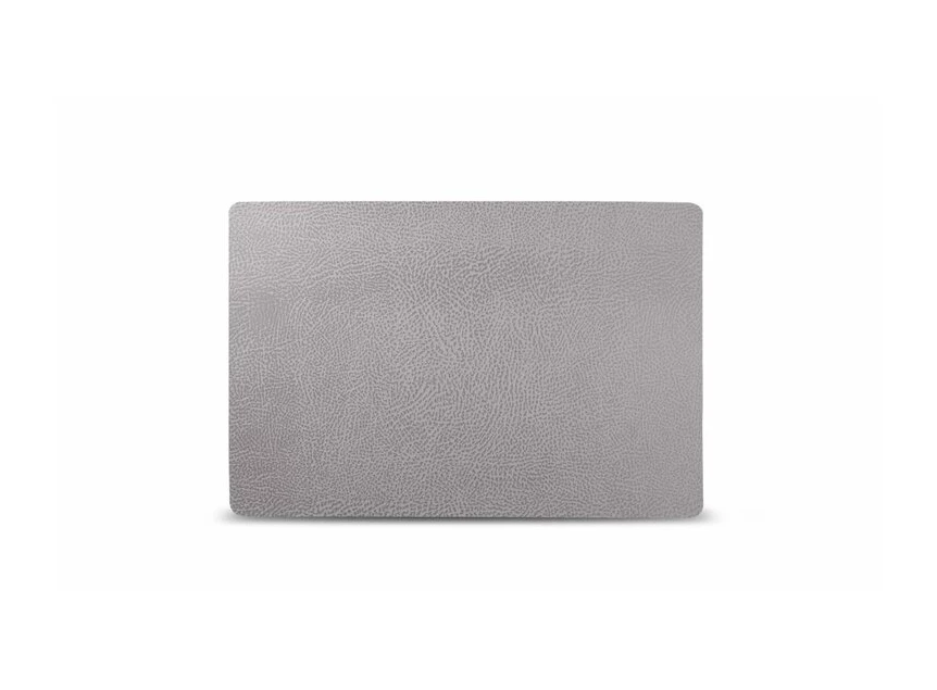 Tabletop placemat- leder- grijs- 43x28cm